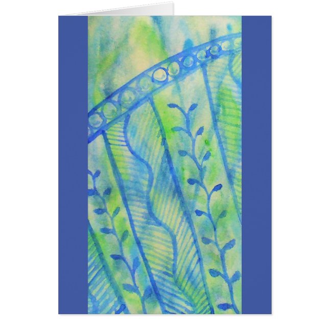 Abstract watercolor floral graphics (Front)