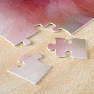 Abstract Watercolor Florals Print Jigsaw Puzzle