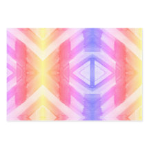 Abstract Watercolor Geometric Background Wrapping