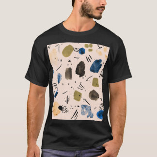 Abstract Watercolor: Geometric Ink Pattern. T-Shirt