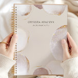 Abstract Watercolor Glittering Luxury Elegant Gold Planner<br><div class="desc">Elevate your planning with this abstract watercolor glittering luxury gold design. Perfect for business women,  hair stylists,  and makeup artists,  this planner combines elegance and functionality. The luxurious gold and watercolor artwork adds a sophisticated touch to your daily organisation. Ideal for those who appreciate stylish and contemporary planners.</div>
