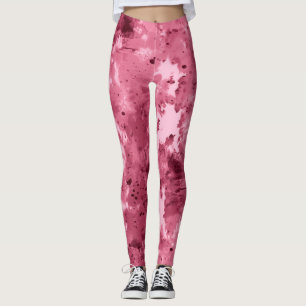 Abstract watercolor grunge: camouflage pattern. leggings