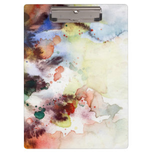 Abstract watercolor grunge texture with paint clipboard