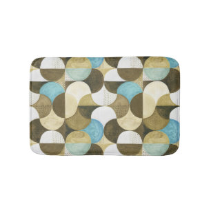 Abstract Watercolor Hand Drawn Bath Mat