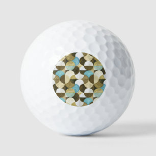 Abstract Watercolor Hand Drawn Golf Balls
