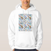 Abstract watercolor: hand-drawn white background.