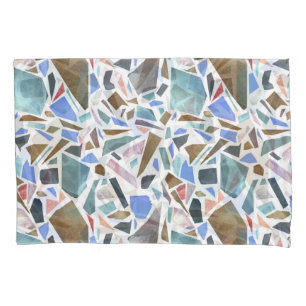 Abstract watercolor: hand-drawn white background. pillowcase