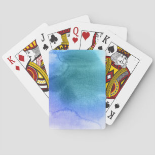 Abstract watercolor hand painted background 12 playing cards