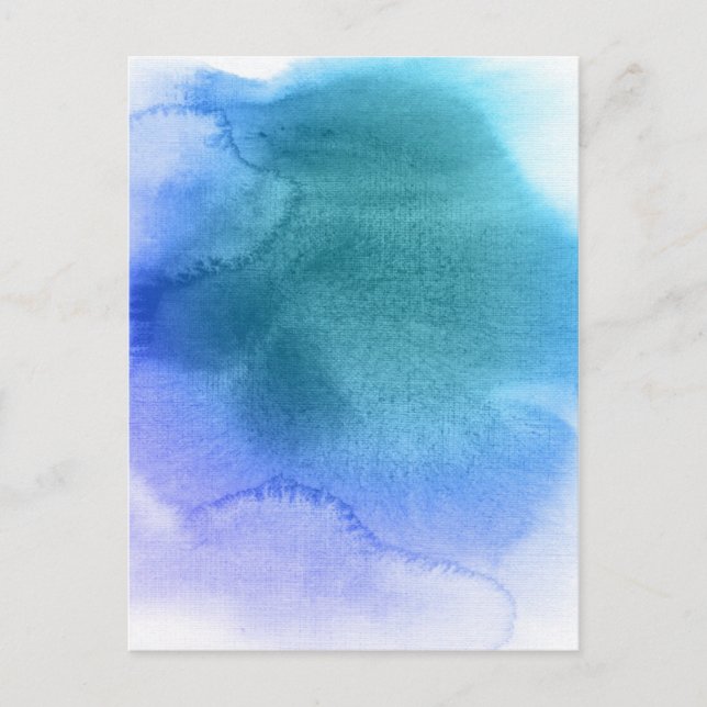 Abstract watercolor hand painted background 12 postcard (Front)