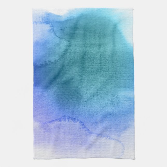 Abstract watercolor hand painted background 12 tea towel (Vertical)