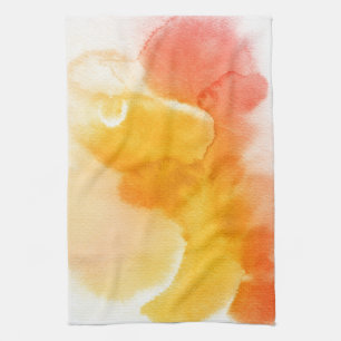 Abstract watercolor hand painted background 13 tea towel