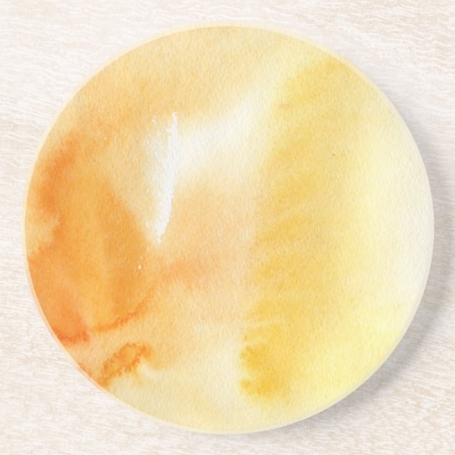 Abstract watercolor hand painted background 14 coaster (Front)