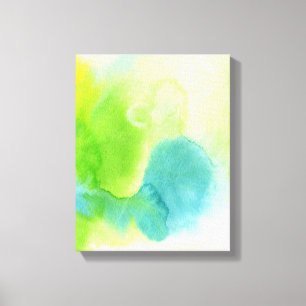 Abstract watercolor hand painted background 16 canvas print