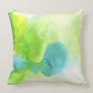 Abstract watercolor hand painted background 16 cushion