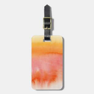 Abstract watercolor hand painted background 17 luggage tag