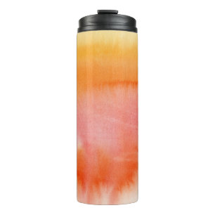 Abstract watercolor hand painted background 17 thermal tumbler