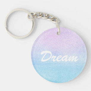 Abstract watercolor hand painted background 18 key ring