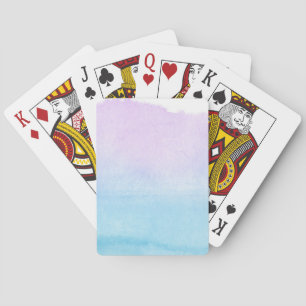 Abstract watercolor hand painted background 18 playing cards