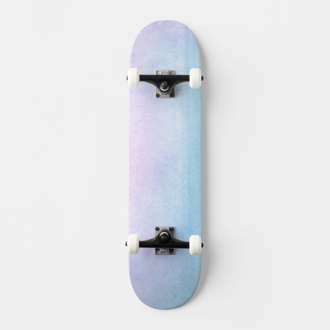 Abstract watercolor hand painted background 18 skateboard (Front)