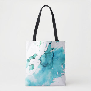 Abstract watercolor hand painted background 2 2 tote bag