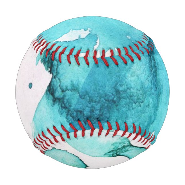 Abstract watercolor hand painted background 2 3 baseball (Front)