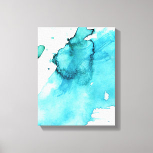 Abstract watercolor hand painted background 2 canvas print