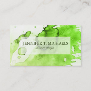 Abstract watercolor hand painted background 3 3 business card