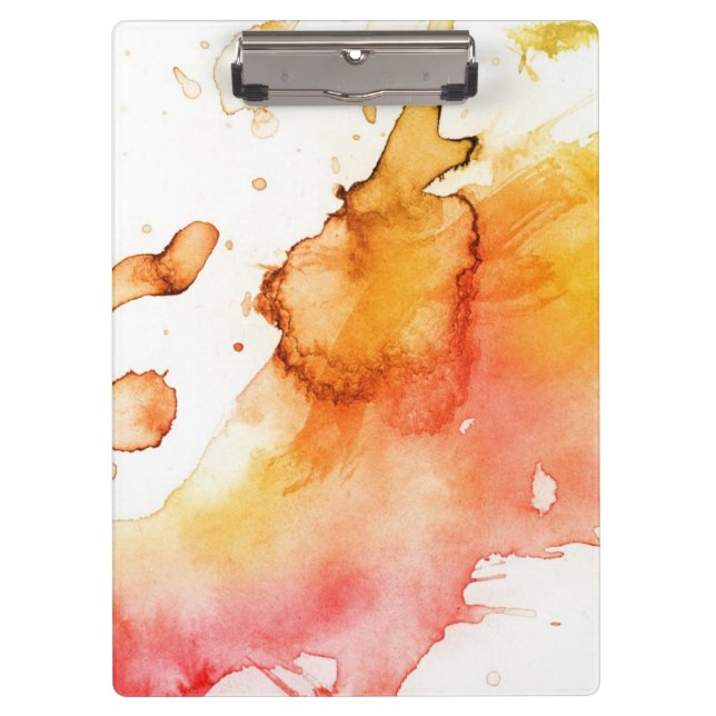 Abstract watercolor hand painted background 3 clipboard (Front)