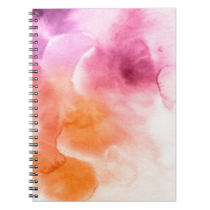 Abstract watercolor hand painted background 3 notebook