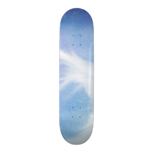 Abstract watercolor hand painted background 4 skateboard