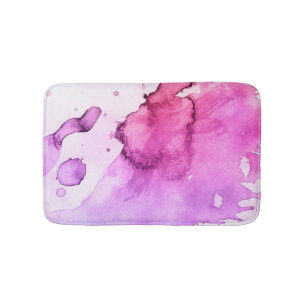 Abstract watercolor hand painted background 5 bath mat
