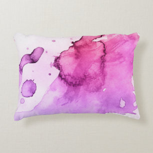 Abstract watercolor hand painted background 5 decorative cushion