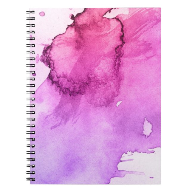 Abstract watercolor hand painted background 5 notebook (Front)