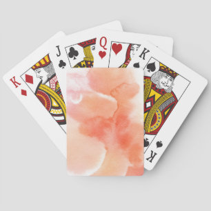 Abstract watercolor hand painted background 5 playing cards