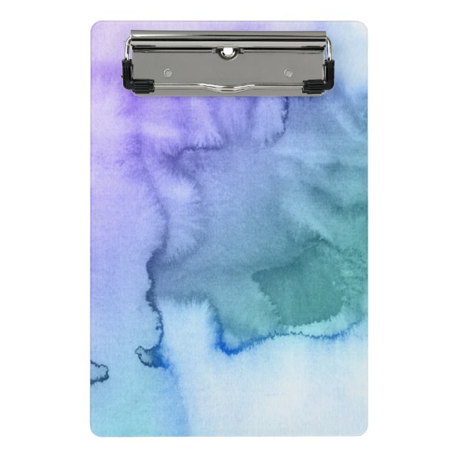 Abstract watercolor hand painted background 6 2 mini clipboard (Front)