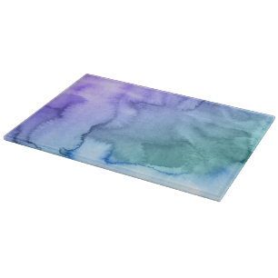 Abstract watercolor hand painted background 6 cutting board