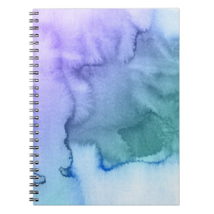 Abstract watercolor hand painted background 6 notebook