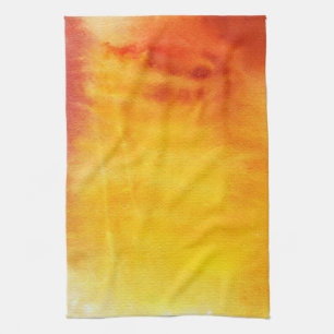 Abstract watercolor hand painted background 6 tea towel