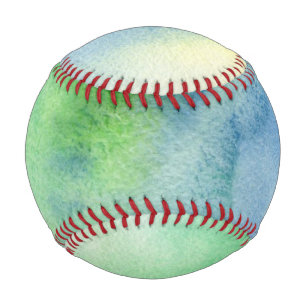 Abstract watercolor hand painted background 8 baseball