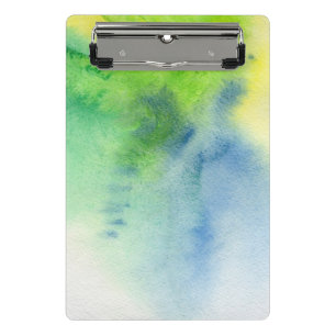 Abstract watercolor hand painted background 8 mini clipboard