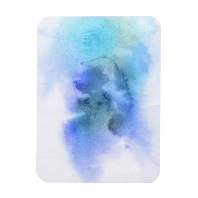 Abstract watercolor hand painted background 9 magnet (Vertical)