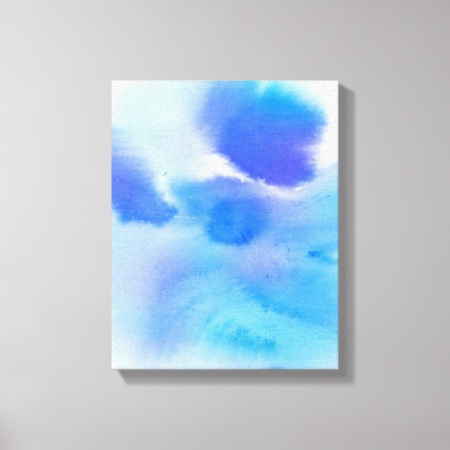 Abstract watercolor hand painted background. canvas print (Front)