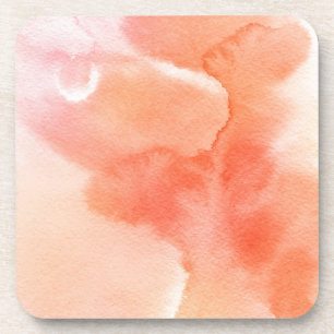 Abstract watercolor hand painted background coaster