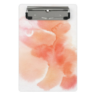 Abstract watercolor hand painted background mini clipboard
