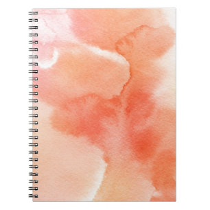 Abstract watercolor hand painted background notebook