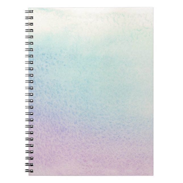 Abstract watercolor hand painted background notebook (Front)