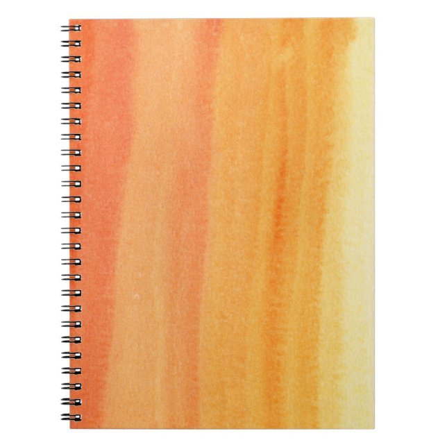Abstract watercolor hand painted background notebook (Front)