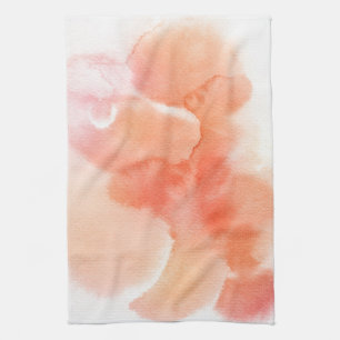 Abstract watercolor hand painted background tea towel