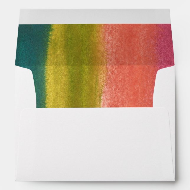 abstract watercolor hand painted envelope (Back (Bottom))