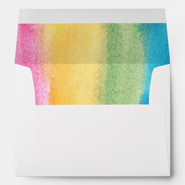 abstract watercolor hand painted envelope (Back (Bottom))